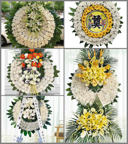 安徽滁州市明光市潘村镇蔬菜村花圈速递